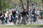 Celebração de páscoa no central park.