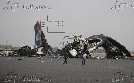 Aftermath of Israeli airstrikes on Sana'a airport