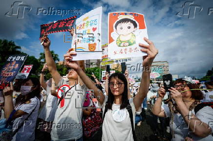 Anti-child abuse protest in Taipei