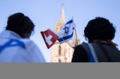 69th Eurovision Song Contest - Solidarity rally for the Israeli ESC participant Yuval Raphael