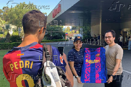 Las jugadoras del Barcelona ya están en Lisboa para la final del sábado contra el Arsenal