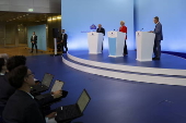 European Central Bank Governing Council holds press conference
