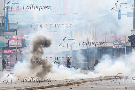 Protest over the death of Kenyan blogger Albert Ojwang in police custody, in downtown Nairobi
