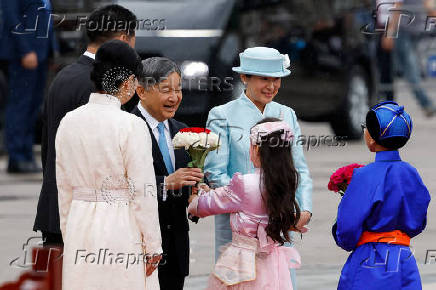 Japan's Emperor Naruhito and Empress Masako visit Mongolia