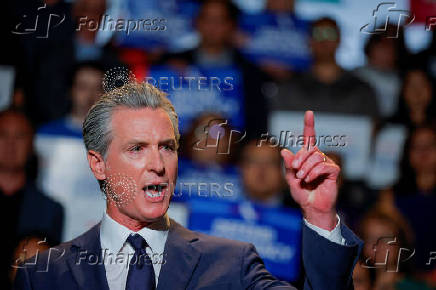 California Gov. Gavin Newsom makes redistricting announcement in Los Angeles, CA