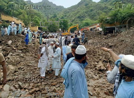 Rescue operation continue after cloud burst and floods in Swabi