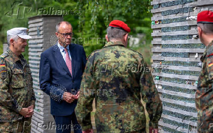 FILE PHOTO: German Chancellor Merz visits military?s operational command