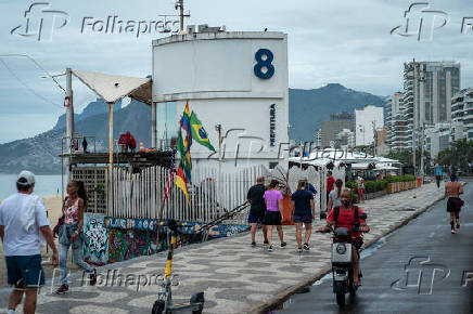 Movimentacao na Praia de Ipanema