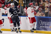 NCAA Hockey: Frozen Four-Semifinals-Game Two-Boston University vs Penn State