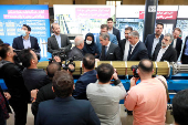 International Atomic Energy Agency (IAEA) Director General Rafael Grossi visits Iran's nuclear achievements exhibition, in Tehran