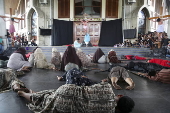 Good Friday procession  at St. Matthew the Evangelist Church in Jakarta