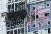 At least two people died and seven people were injured during the overnight Russian attack in Kyiv