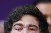 Milei participates in a party rally ahead of the mid-term elections