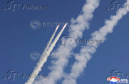 Photo shows missile launch in North Korea