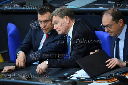 The lower house of parliament, the Bundestag, holds a plenum session in Berlin.
