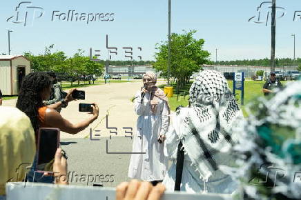 Rally in Louisiana demands release of detained pro-Palestinian Columbia student