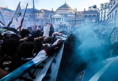 Protest in solidarity with Palestine in Naples