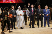 Syria?s interim President Ahmed al-Sharaa attends the ?Aleppo, Key to Victory? celebration  in Aleppo