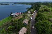 Guna's people protest against government social reforms and Memorandums of Understanding between Panama and the U.S, in Akua Yala