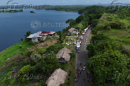 Guna's people protest against government social reforms and Memorandums of Understanding between Panama and the U.S, in Akua Yala