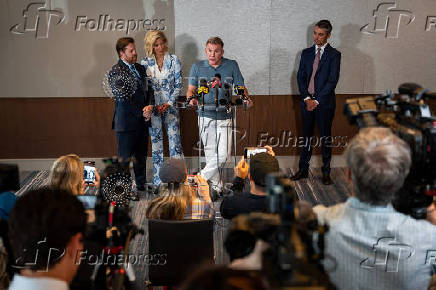Reality television star Todd Chrisley attends a news conference in Nashville