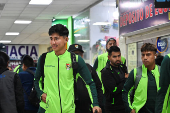Bolivian soccer team back home after being held unexpectedly in Venezuela, in El Alto