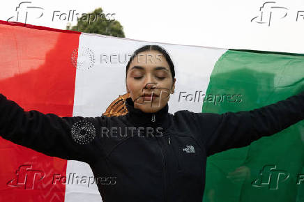 Protest against federal immigration sweeps, in San Francisco