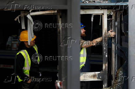 Aftermath of riots in Ballymena