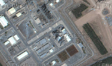 A satellite image shows the Arak nuclear facility in Iran