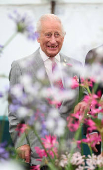 Britain's King Charles and Queen Camilla visit the Sandringham Flower Show