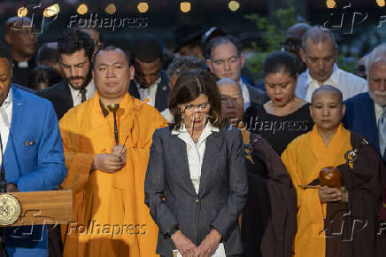 Vigília de oração multirreligiosa em homenagem às vítimas do tiroteio em Midtown Manhattan, Nova York, EUA - 29 de julho de 2025