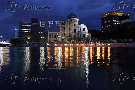 Hiroshima, un día antes del 80.º aniversario del bombardeo atómico