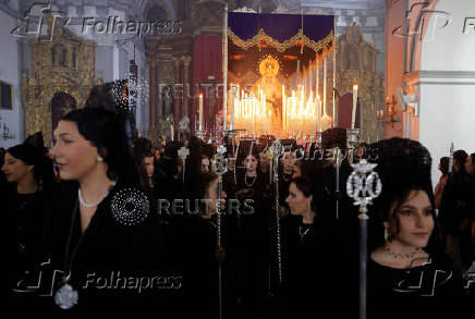 Procession during the Holy Week, in Ronda Procession during Holy Week in Ronda