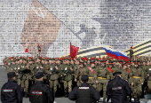 Rehearsals in St. Petersburg ahead of Russia's Victory Day parade