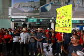 Protest of National Coordination of Education Workers (CNTE) in Mexico City