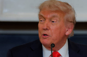 U.S. President Trump participates in a roundtable discussion with the Fraternal Order of Police at the White House