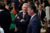 U.S. President Trump hosts dinner with Republican members of Congress at the White House in Washington