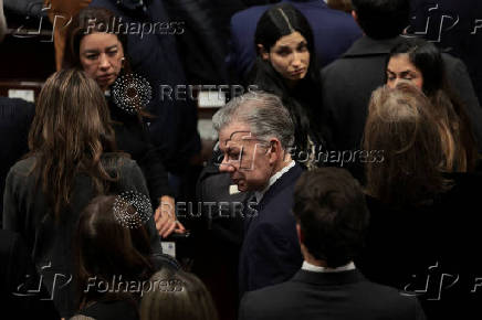 Tribute for Colombian Senator Miguel Uribe Turbay at Colombia's Congress, in Bogota