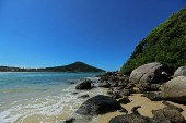 Vista da Praia de 4 Ilhas, em Bombinhas (SC)