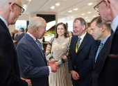 Britain's King Charles and Queen Camilla visit the National Gallery