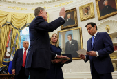Swearing-in ceremony for the new U.S. ambassador to China, in Washington