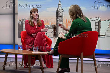 Britain's Deputy PM Rayner and Conservative Party leader Badenoch appear on BBC's Sunday with Laura Kuenssberg in London