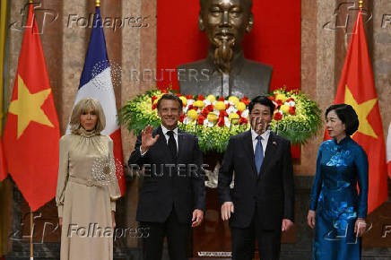 French President Macron visits Vietnam