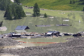 Aftermath of Birch Glacier collapse in Switzerland