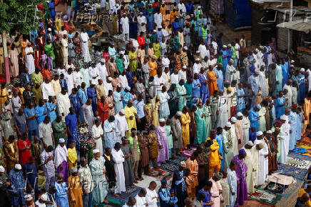 Muslims celebrate the Eid al-Adha festival, in Abidjan