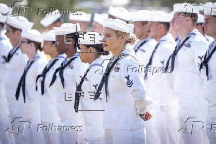 Toma de posesión de Charles A. Chmielak como nuevo comandante de las fuerzas navales estadounidenses en Rota