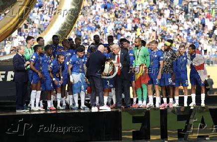 Cerimônia de medalhas para jogadores do chelsea e psg: copa do mundo de clubes da fifa 2925.