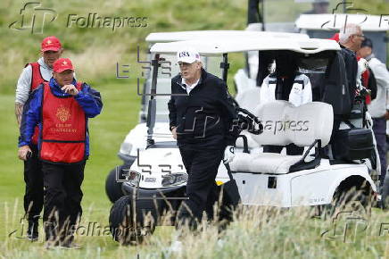 US President Donald Trump visits Scotland
