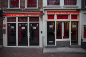 Garotas de programa no Distrito Vermelho em Amsterdã