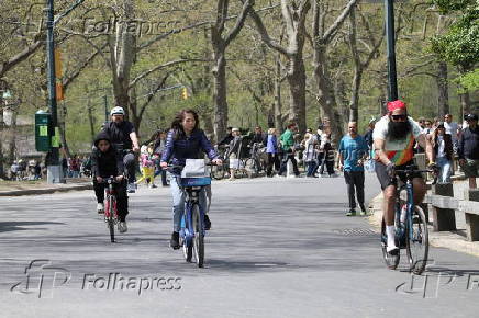 Celebração de páscoa no central park.